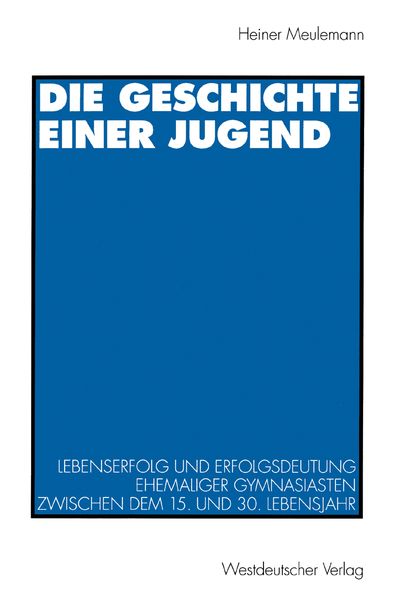 Produktbild: Die Geschichte einer Jugend