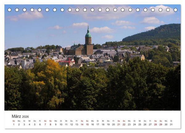 Produktbild: Annaberg - Hauptstadt des Erzgebirges (Tischkalender 2026 DIN A5 quer), CALVENDO Monatskalender
