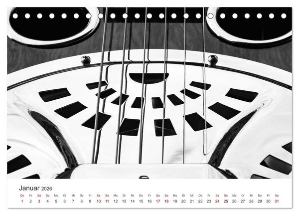Produktbild: Dobro-Gitarre (Tischkalender 2026 DIN A5 quer), CALVENDO Monatskalender
