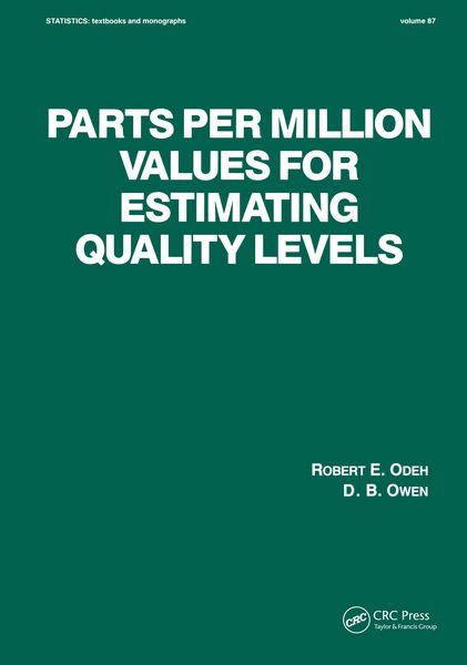 Produktbild: Parts per Million Values for Estimating Quality Levels