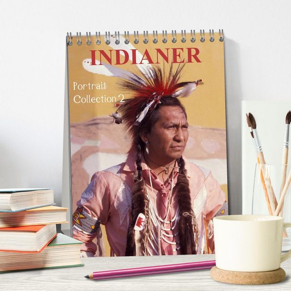 Produktbild: INDIANER Portrait Collection 2 (Tischkalender 2026 DIN A5 hoch), CALVENDO Monatskalender