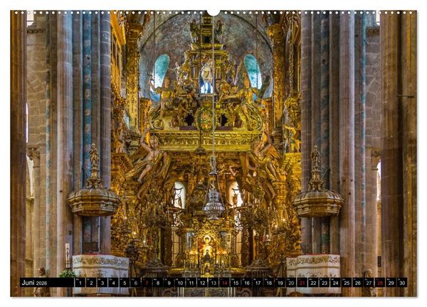Produktbild: Santiago de Compostela - Ziel einer Pilgerreise (Wandkalender 2026 DIN A2 quer), CALVENDO Monatskalender