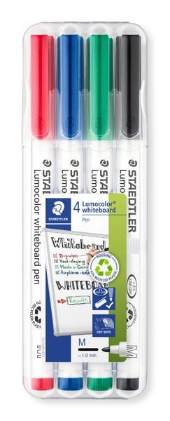 Produktbild: STAEDTLER Whiteboard-Marker Lumocolor whiteboard pen 301, 4er Set