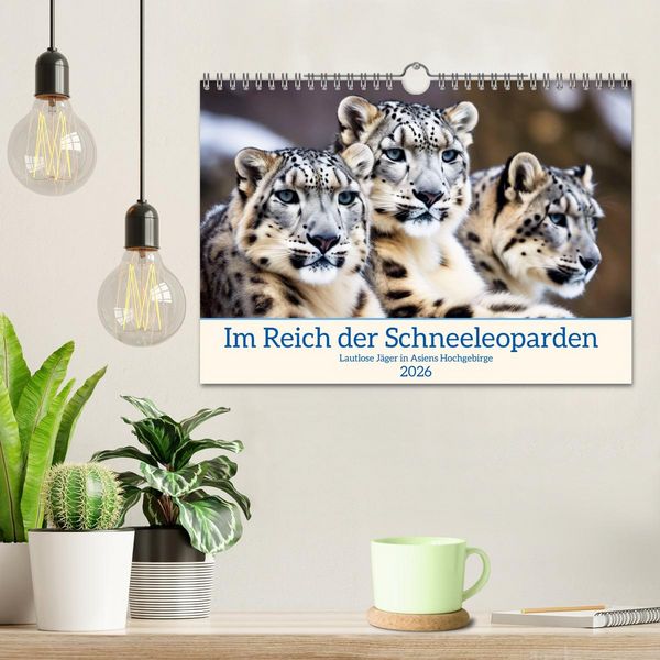 Produktbild: Im Reich der Schneeleoparden (Wandkalender 2026 DIN A4 quer), CALVENDO Monatskalender