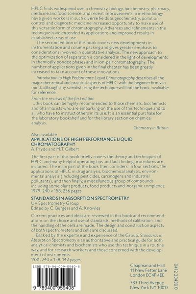 Produktbild: Introduction to high performance liquid chromatography