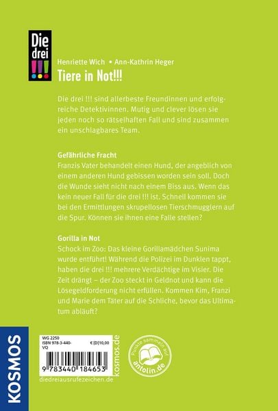 Produktbild: Die drei !!!, Gef&auml;hrliche Fracht / Gorilla in Not (Doppelband)