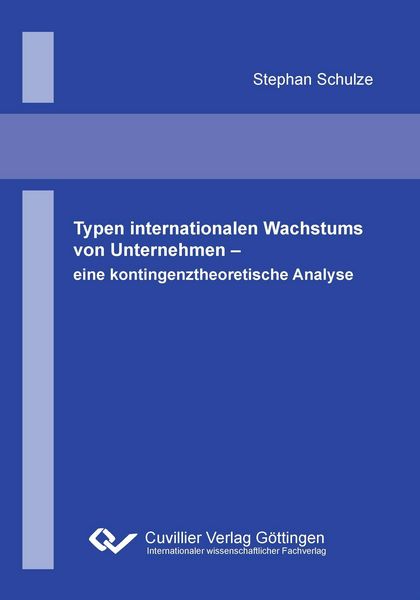Produktbild: Typen internationalen Wachstums von Unternehmen