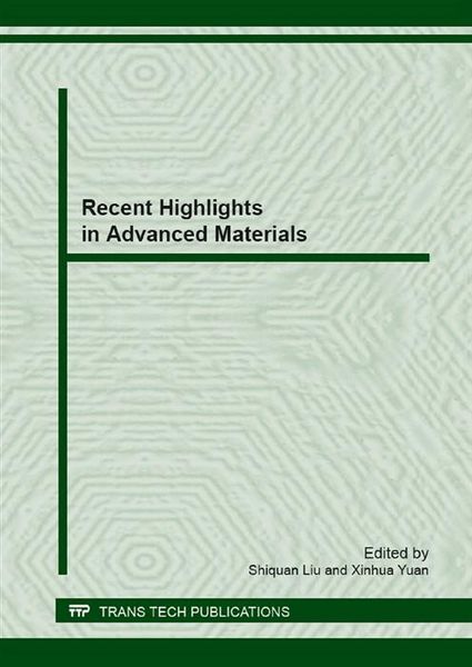 Produktbild: Recent Highlights in Advanced Materials
