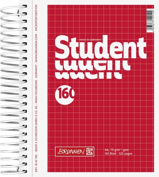 Produktbild: Brunnen Collegeblock A6 kar 160Bl