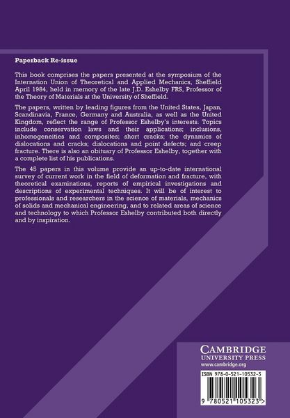 Produktbild: Fundamentals of Deformation and Fracture