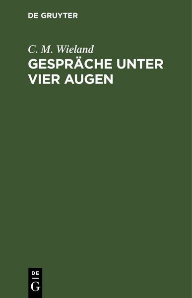 Produktbild: Gespr&auml;che unter vier Augen