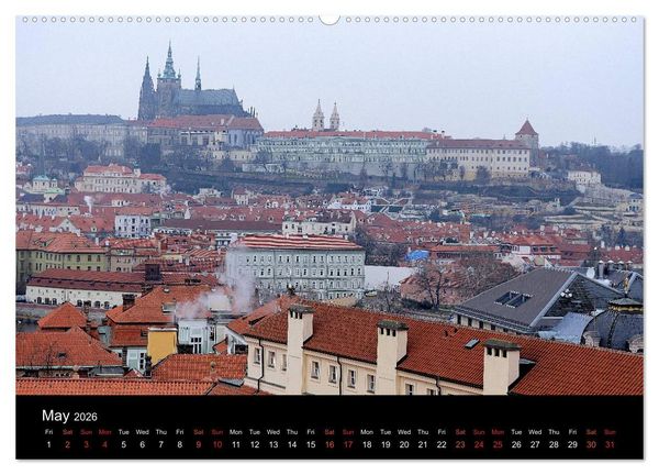 Produktbild: Walking around Prague (High Quality Premium Wall Calendar 2026 DIN A2 landscape),CALVENDO 12 Month Wall Calendar