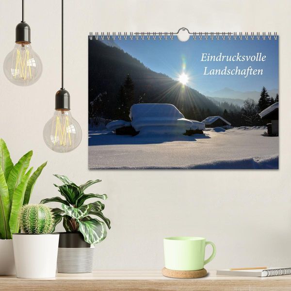 Produktbild: Eindrucksvolle Landschaften (Wandkalender 2026 DIN A4 quer), CALVENDO Monatskalender