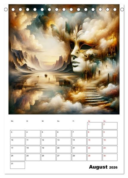 Produktbild: Treppen der Illusionen (Tischkalender 2026 DIN A5 hoch), CALVENDO Monatskalender