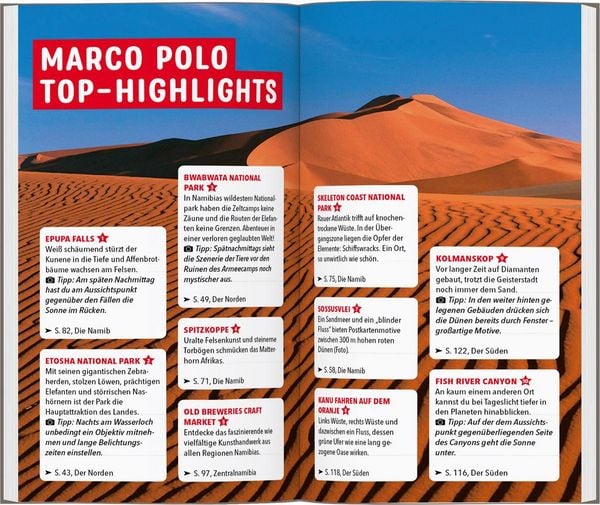 Produktbild: MARCO POLO Reisef&uuml;hrer Namibia