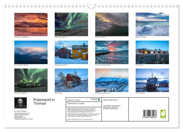 Produktbild: Polarnacht in Troms&oslash; (Wandkalender 2026 DIN A3 quer), CALVENDO Monatskalender