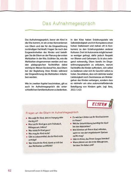 Produktbild: Genussvoll essen in Krippe und Kita