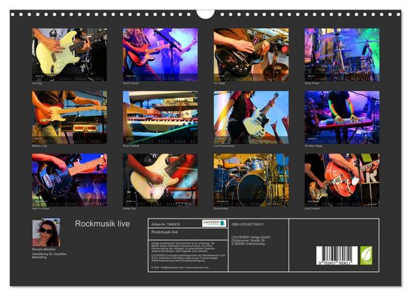 Produktbild: Rockmusik live (Wandkalender 2026 DIN A3 quer), CALVENDO Monatskalender