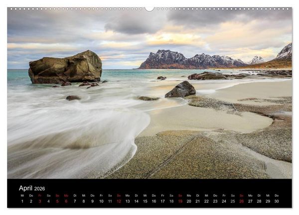 Produktbild: LOFOTEN - Inselparadies im Norden Norwegens (Wandkalender 2026 DIN A2 quer), CALVENDO Monatskalender