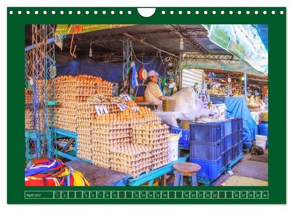 Produktbild: Bolivien - Marktimpressionen (Wandkalender 2027 DIN A4 quer), CALVENDO Monatskalender