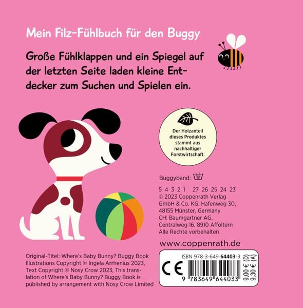 Produktbild: Mein Filz-Fühlbuch für den Buggy: Kuckuck, kleiner Hase!