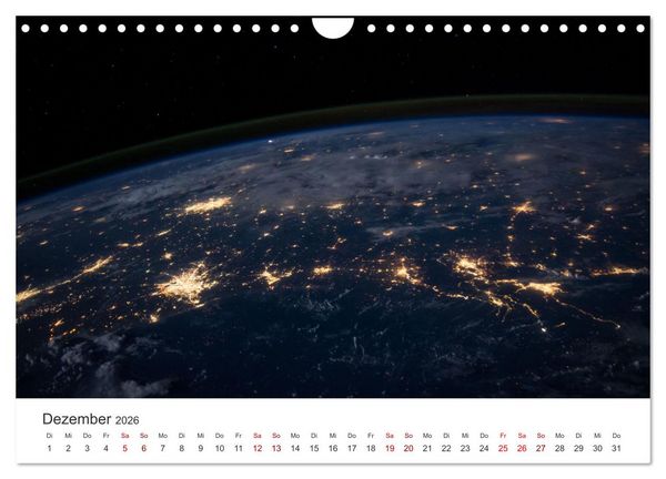 Produktbild: Satellitenbilder - Spektakul&auml;re Aufnahmen aus dem Weltall (Wandkalender 2026 DIN A4 quer), CALVENDO Monatskalender