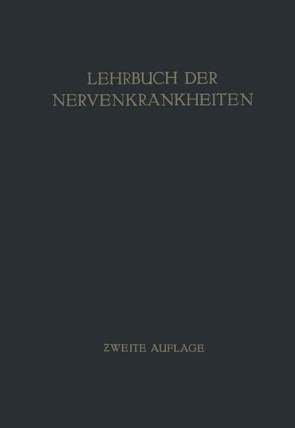 Produktbild: Lehrbuch der Nervenkrankheiten