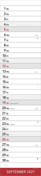 Produktbild: Streifenplaner XL ROT 2027