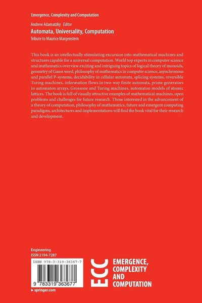 Produktbild: Automata, Universality, Computation