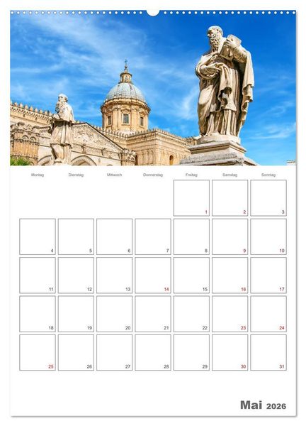 Produktbild: Palermo - Reiseziel auf Sizilien (Wandkalender 2026 DIN A2 hoch), CALVENDO Monatskalender