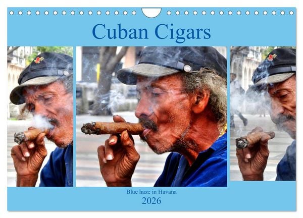 Produktbild: Cuban Cigars - Blue haze in Havana (Wall Calendar 2026 DIN A4 landscape), CALVENDO 12 Month Wall Calendar