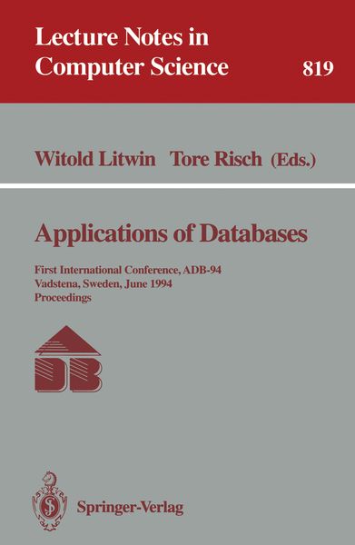 Produktbild: Applications of Databases