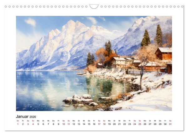 Produktbild: Lieblingssee (Wandkalender 2026 DIN A3 quer), CALVENDO Monatskalender