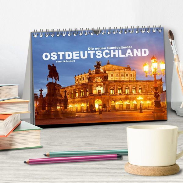Produktbild: Ostdeutschand - die neuen Bundesl&auml;nder (Tischkalender 2026 DIN A5 quer), CALVENDO Monatskalender