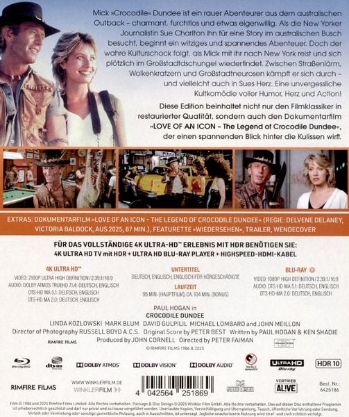 Produktbild: Crocodile Dundee (4K UHD-Blu-ray + Blu-ray)