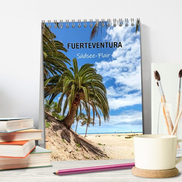 Produktbild: FUERTEVENTURA S&uuml;dsee-Flair (Tischkalender 2026 DIN A5 hoch), CALVENDO Monatskalender