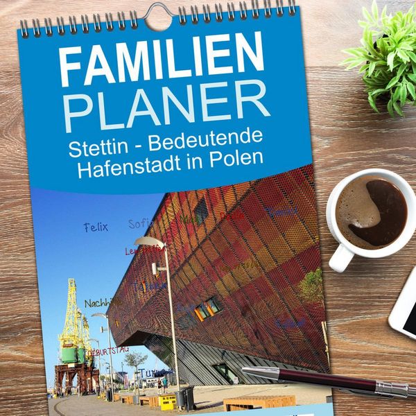 Produktbild: Familienplaner 2026 - Stettin - Bedeutende Hafenstadt in Polen mit 5 Spalten (Wandkalender, 21 x 45 cm) CALVENDO
