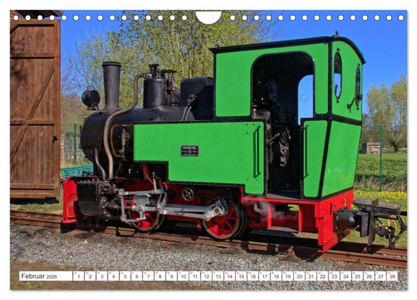 Produktbild: De L&uuml;tt Kaffeebrenner &ndash; Impressionen einer Mecklenburger Kleinbahn (Wandkalender 2026 DIN A4 quer), CALVENDO Monatskalender
