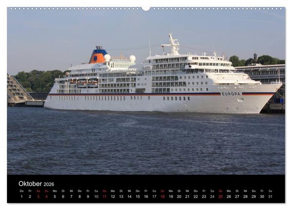 Produktbild: Schiffe im Hamburger Hafen (Wandkalender 2026 DIN A2 quer), CALVENDO Monatskalender