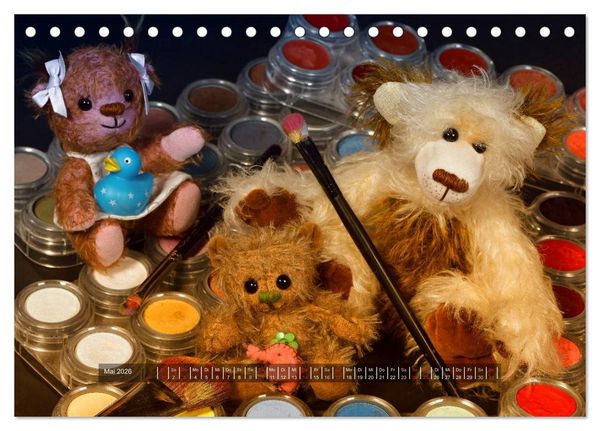 Produktbild: Die Teddys sind los (Tischkalender 2026 DIN A5 quer), CALVENDO Monatskalender