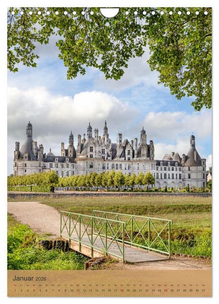 Produktbild: Die Schl&ouml;sser im Loiretal (Wandkalender 2026 DIN A4 hoch), CALVENDO Monatskalender