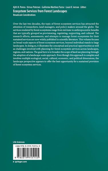 Produktbild: Ecosystem Services from Forest Landscapes