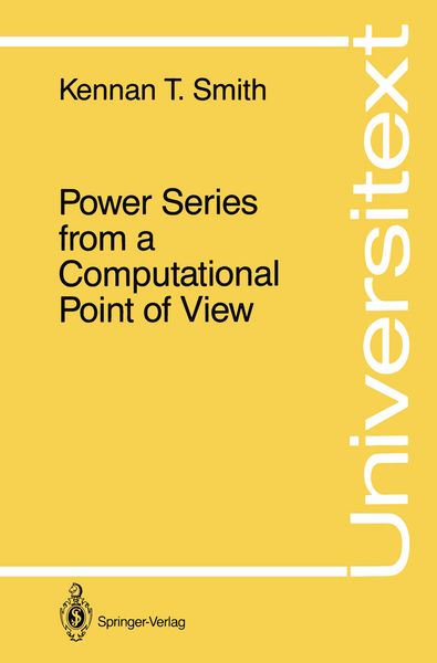 Produktbild: Power Series from a Computational Point of View