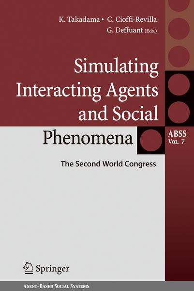 Produktbild: Simulating Interacting Agents and Social Phenomena