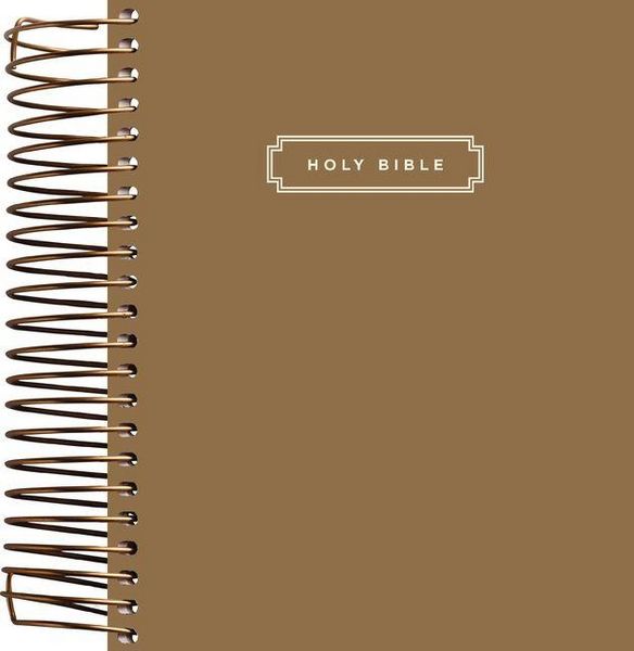 Produktbild: Niv, Journal the Word Bible, Spiral-Bound Edition, Double-Column, Hardcover Spiral, Brown, Red Letter, Comfort Print