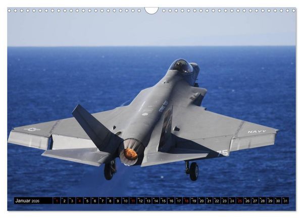 Produktbild: Kriegstechnik. Kampfjet-Impressionen (Wandkalender 2026 DIN A3 quer), CALVENDO Monatskalender