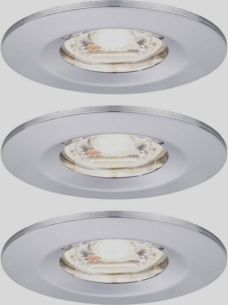 Produktbild: Paulmann 94303 EBL Nova mini Coin LED-Einbauleuchte 3er Set 4W Chrom