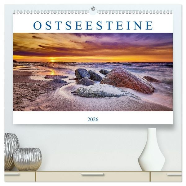 Produktbild: Ostseesteine (hochwertiger Premium Wandkalender 2026 DIN A2 quer), Kunstdruck in Hochglanz