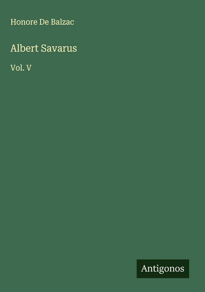 Produktbild: Albert Savarus