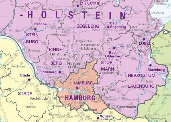 Produktbild: Deutschland auf einen Blick! Politische Karte 1:750 000